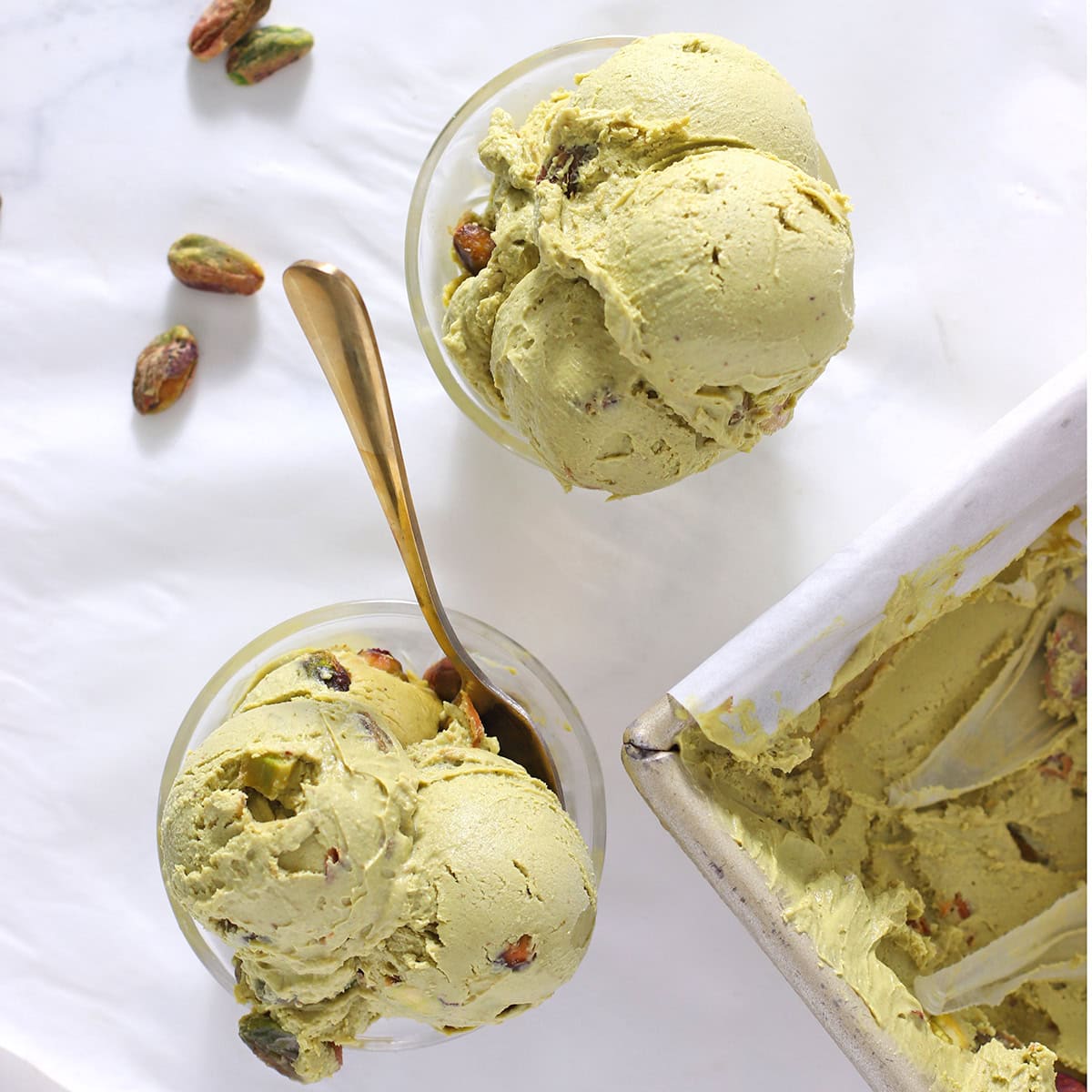 dairy free pistachio ice cream.