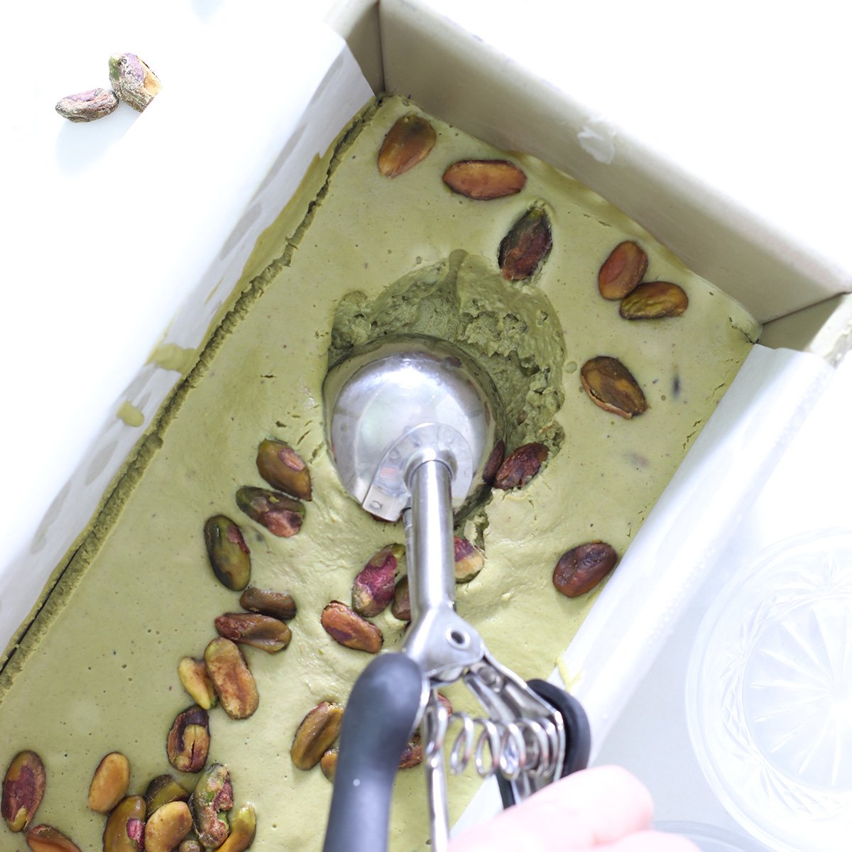dairy free pistachio ice cream.