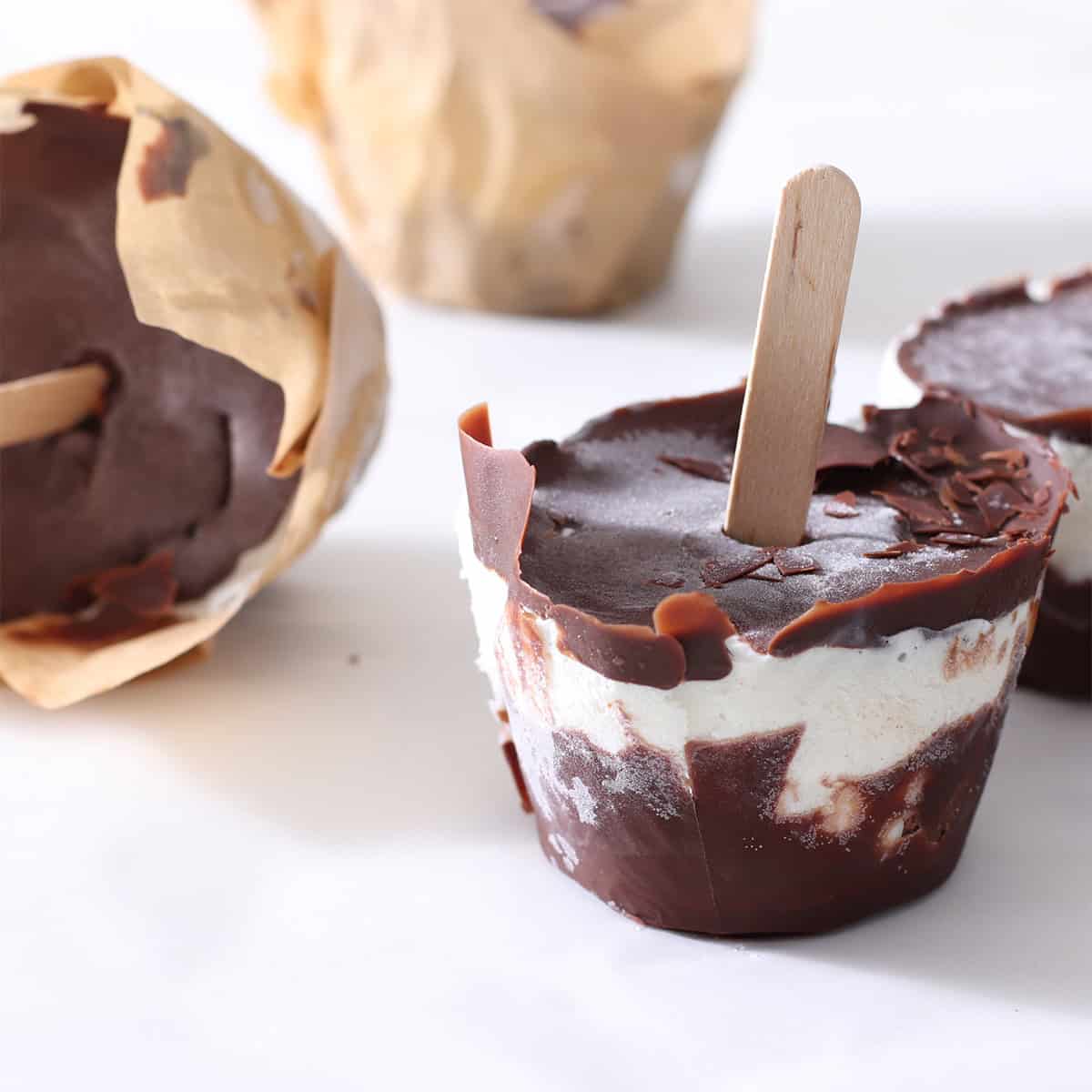 brownie vanilla ice cream freezer cups.