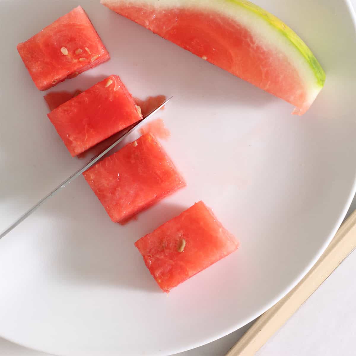 chocolate watermelon pops chunks.