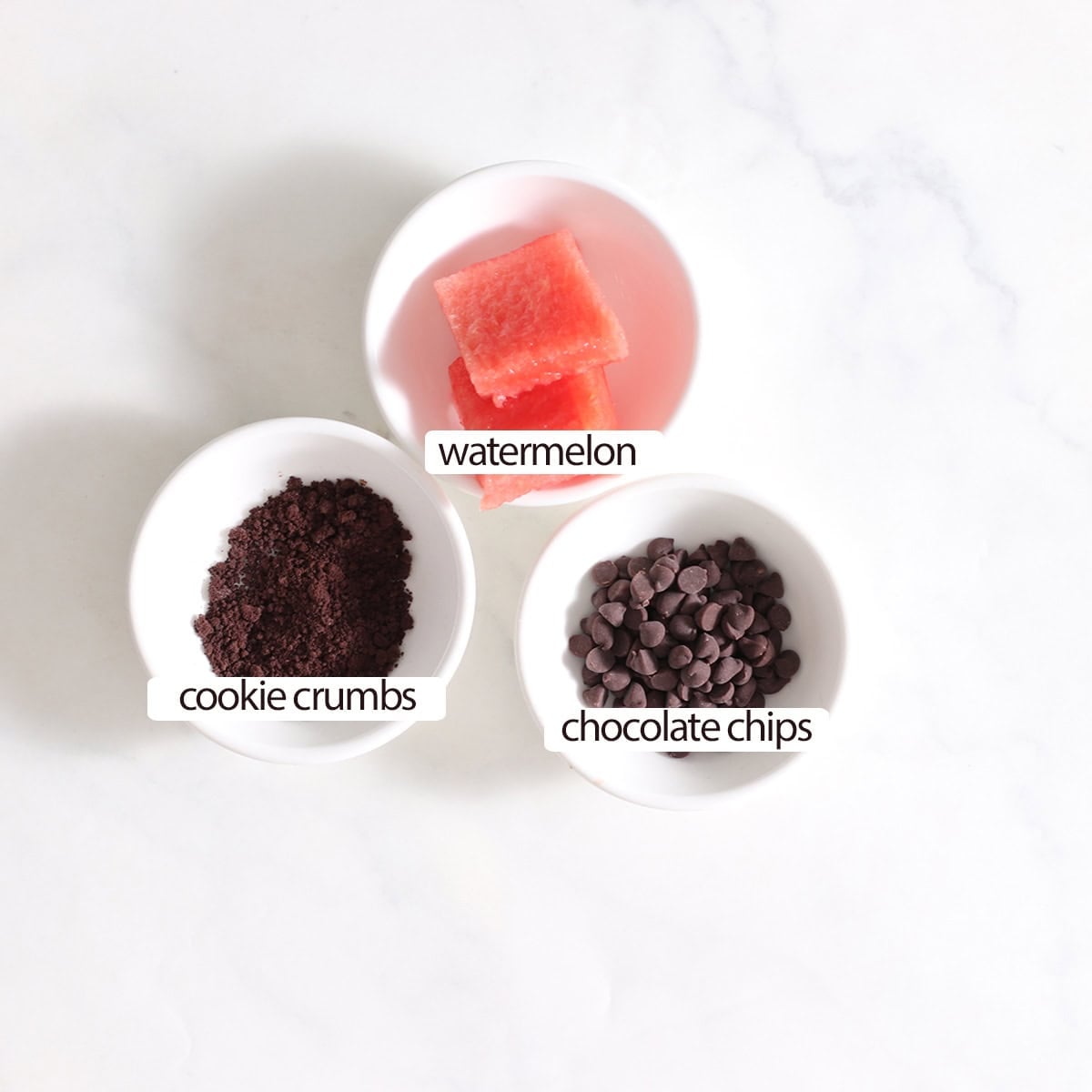 chocolate watermelon pops ingredients.