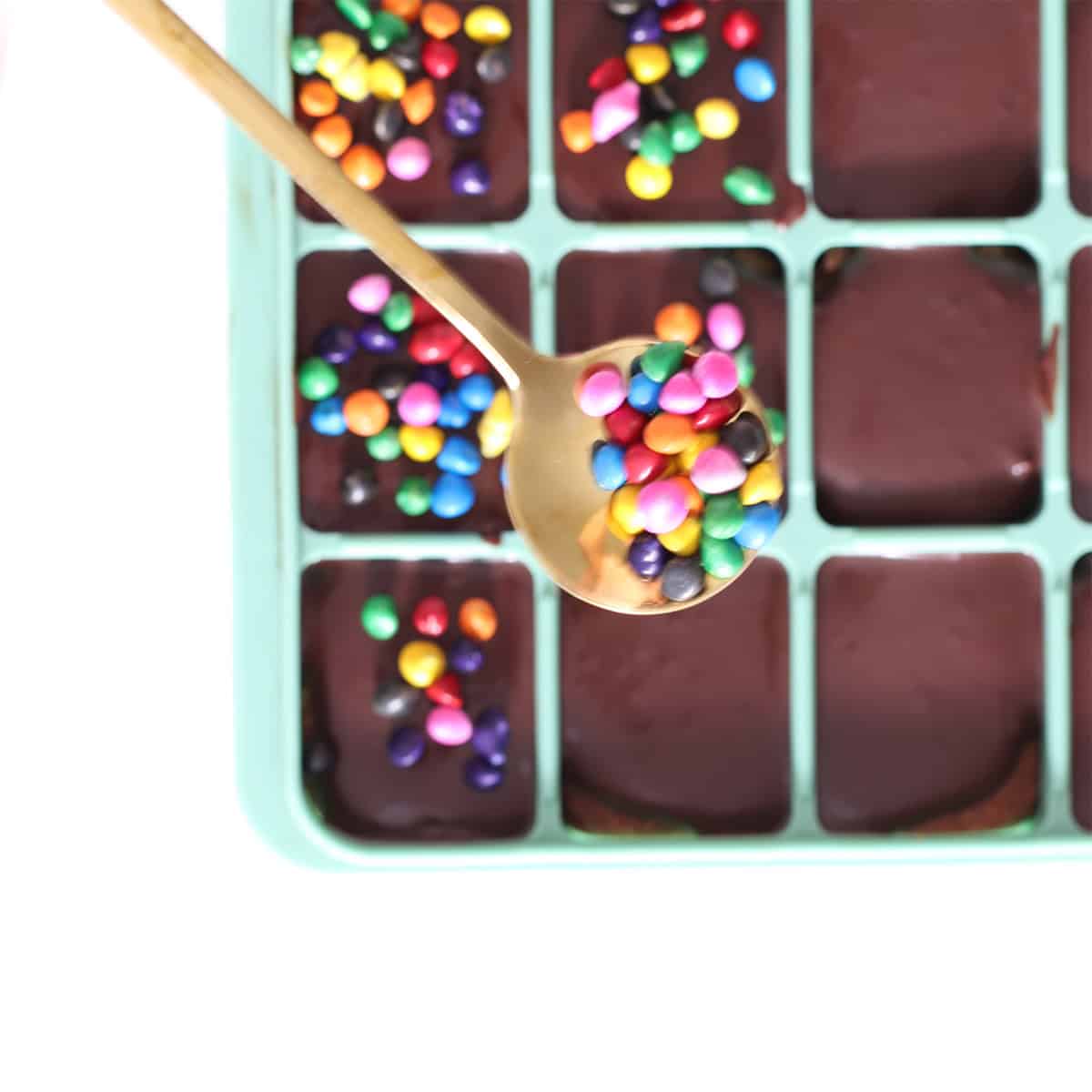 mini cosmic brownie bites.