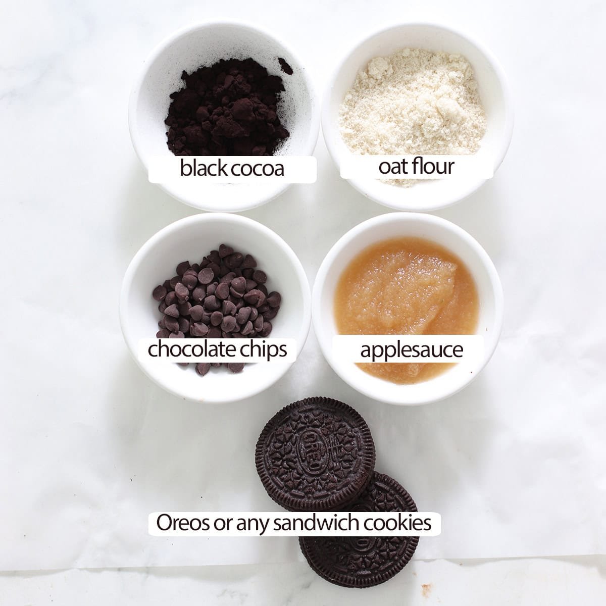 oreo brownie balls ingredients.