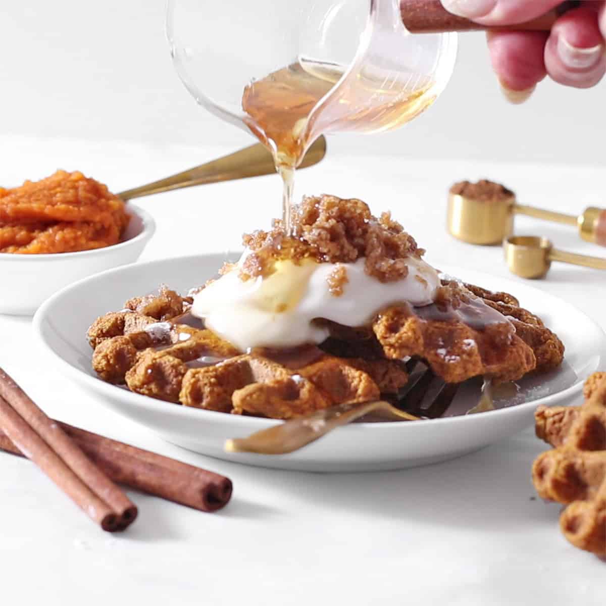 Pumpkin waffles.