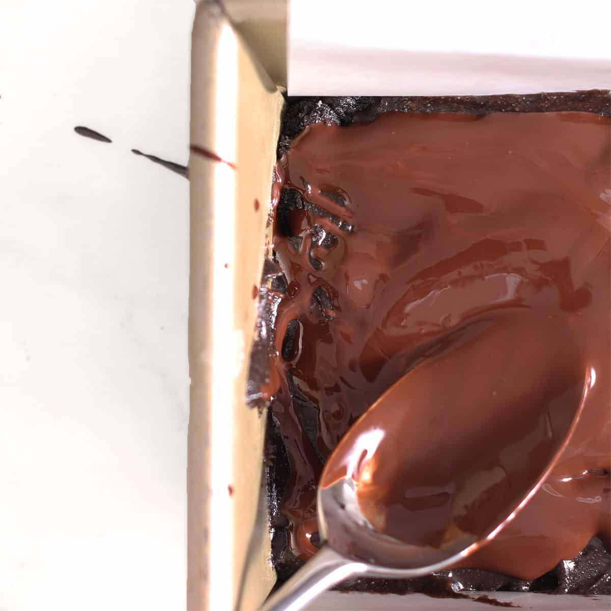 triple chocolate caramel slice.