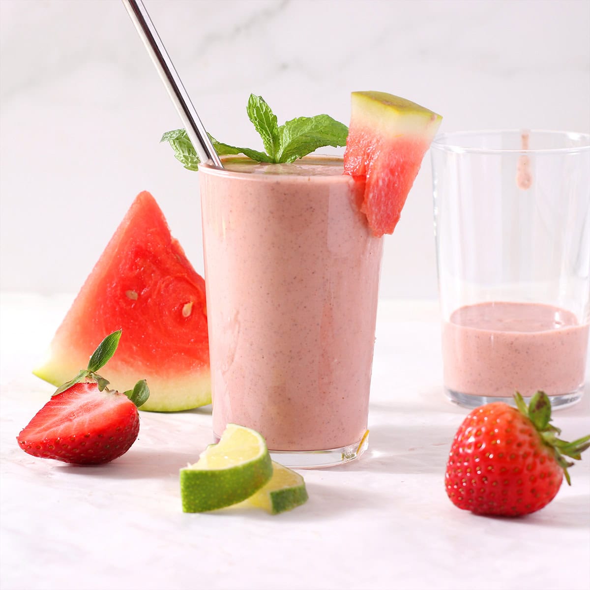 strawberry watermelon milkshake.