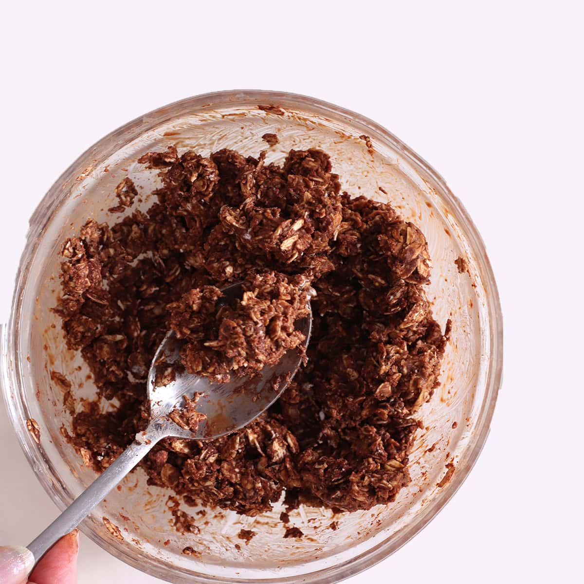 Chocolate oat brownie ball.