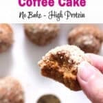 pumpkin coffee cake no bake, cinnamon sugar top.