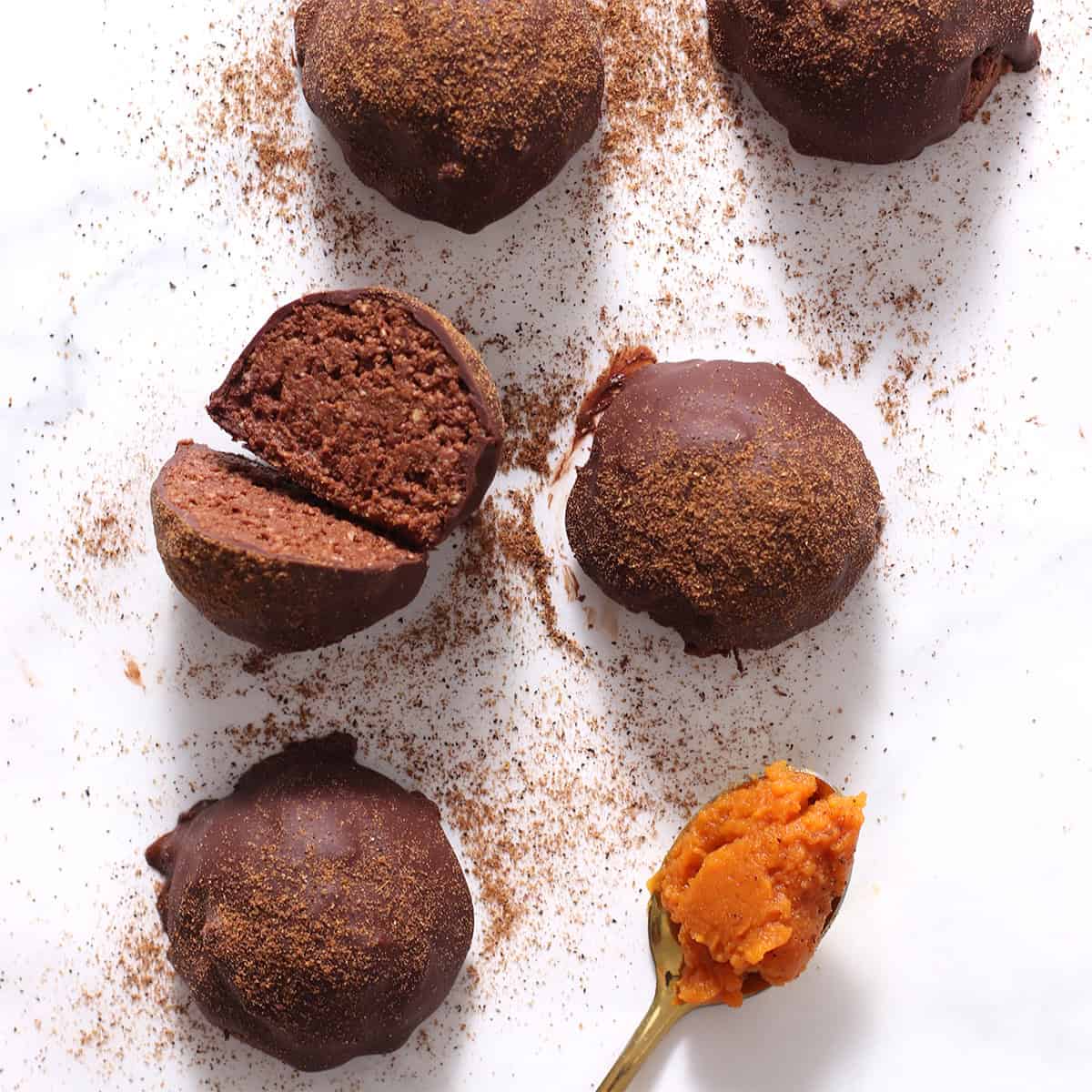 pumpkin brownie balls.