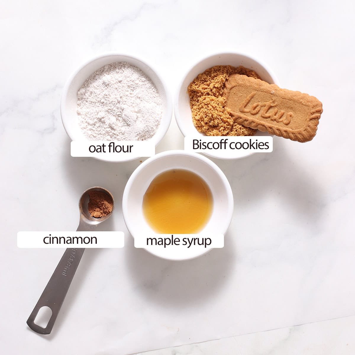 biscoff brownie balls ingredients.