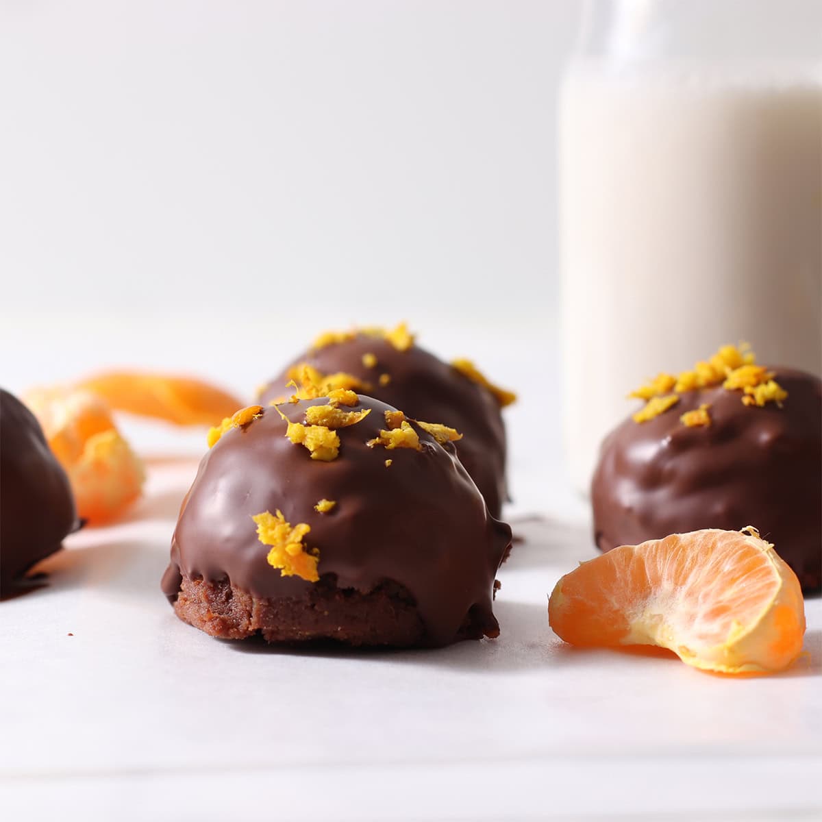 chocolate orange brownie ball.