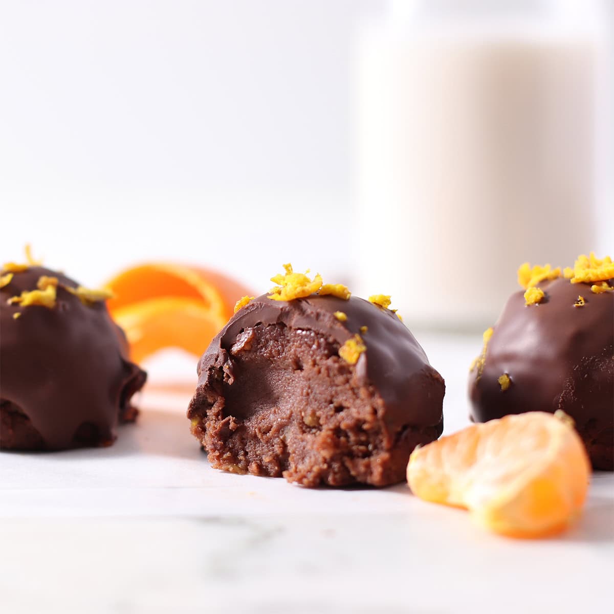 chocolate orange brownie ball.